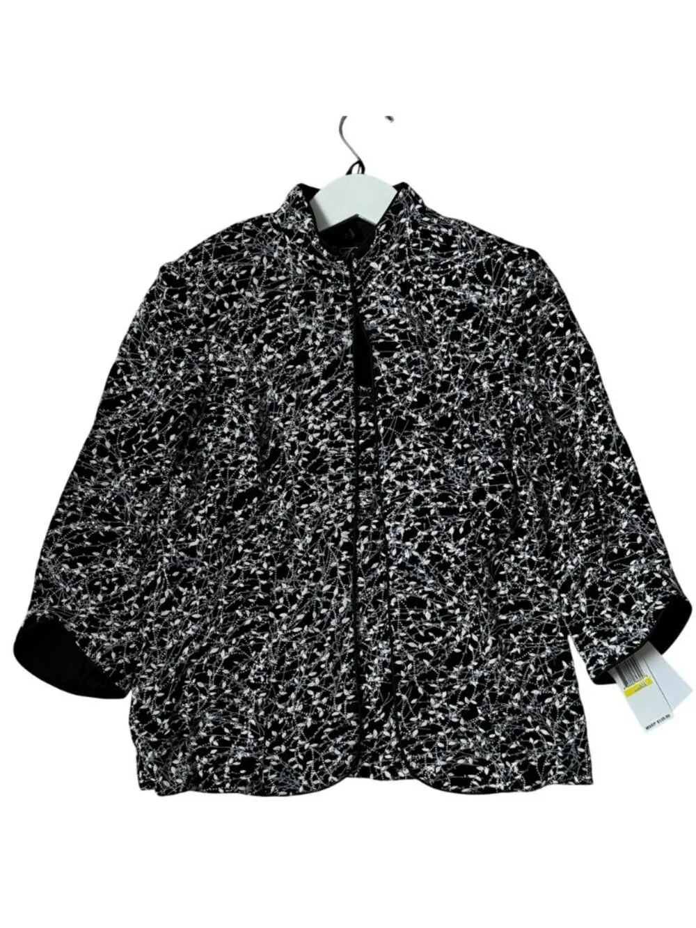 Alex Evenings 2-Piece Jacket Tank Set-Petite M-Black Glitter 4211285 NWT Wedding